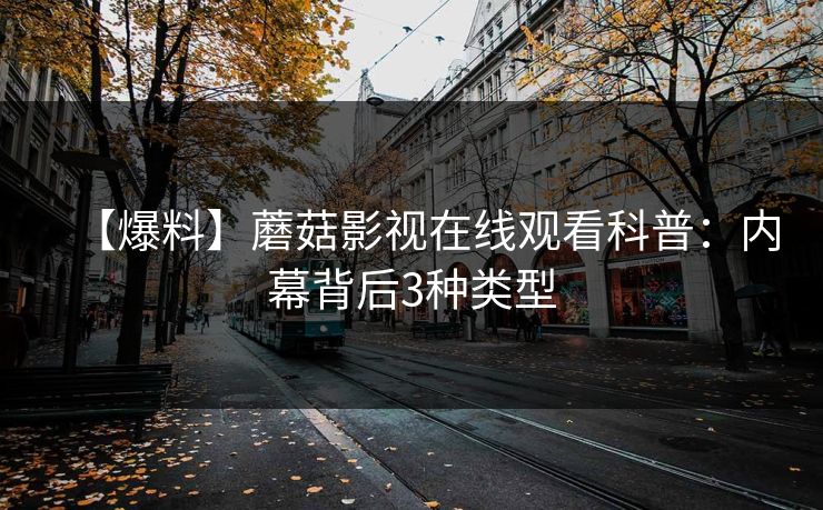 【爆料】蘑菇影视在线观看科普：内幕背后3种类型